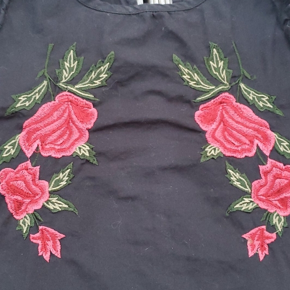 Night Out Black Blouse - Picture 2 of 3